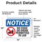 Signmission No Food Or Drink Permitted In Lab Sign With Symbol, 14 in W x Rectangle, Vinyl Decal OS-2PACK-NS-D-1014-L-14603 - alternate 3